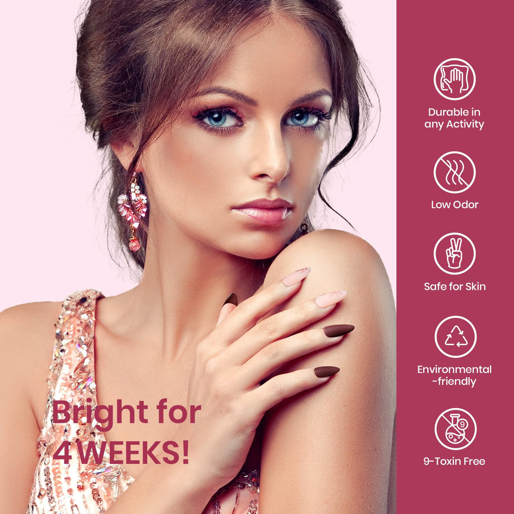 Beetles Winter LED lamp cures colors quickly for efficient manicures.