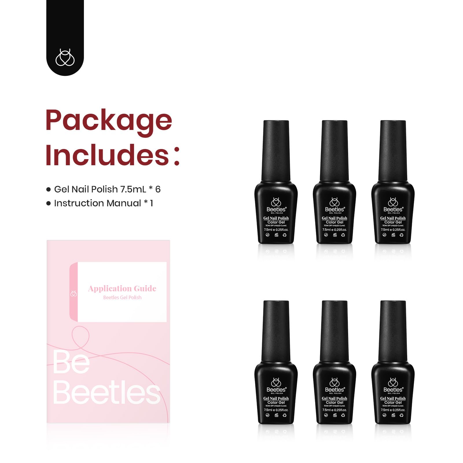 Beetles Winter gel finish ensures a long-lasting, glossy shine.