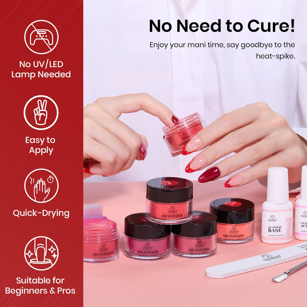 Beetles Winter Red Kit delivers salon-style nails at home.