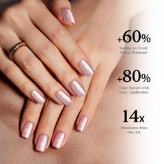Beetles cat eye nails glitter adds subtle shimmer.