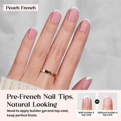 Beetles X Press Plus Peach 4-in-1 gel tips deliver salon-quality shine at home.