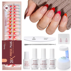 Beetles X Press Plus fierce French nails for at-home salon quality