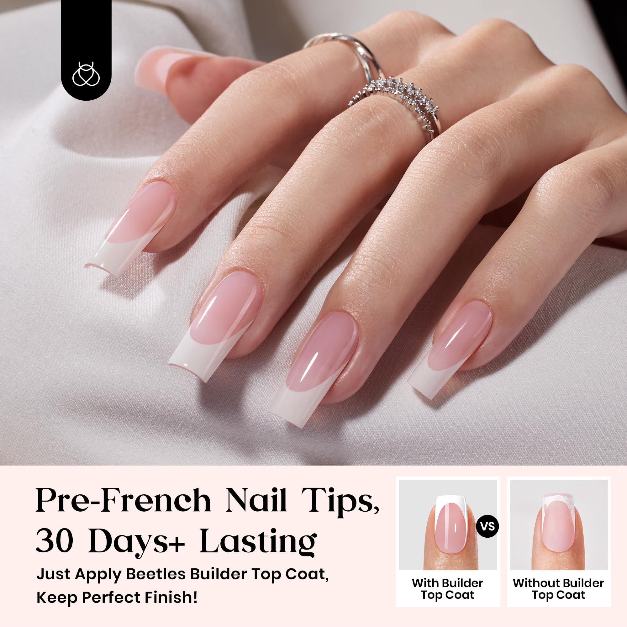 Beetles X Press Plus On Nails Kit contents collection for DIY nails