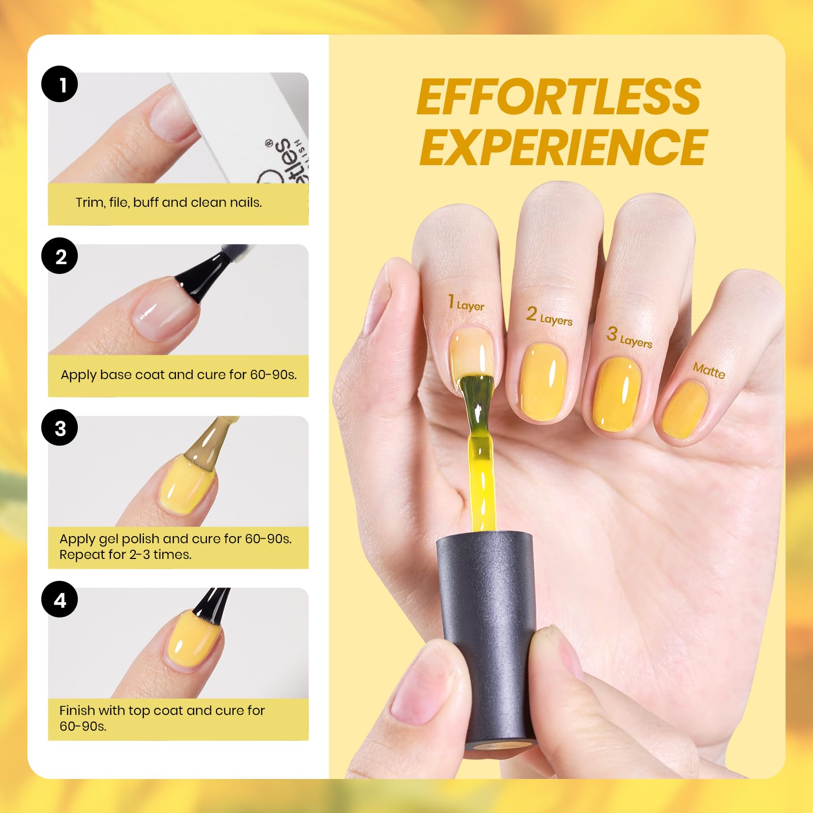 Beetles Yellow Gel Nail Polish gift idea for her beauty routine