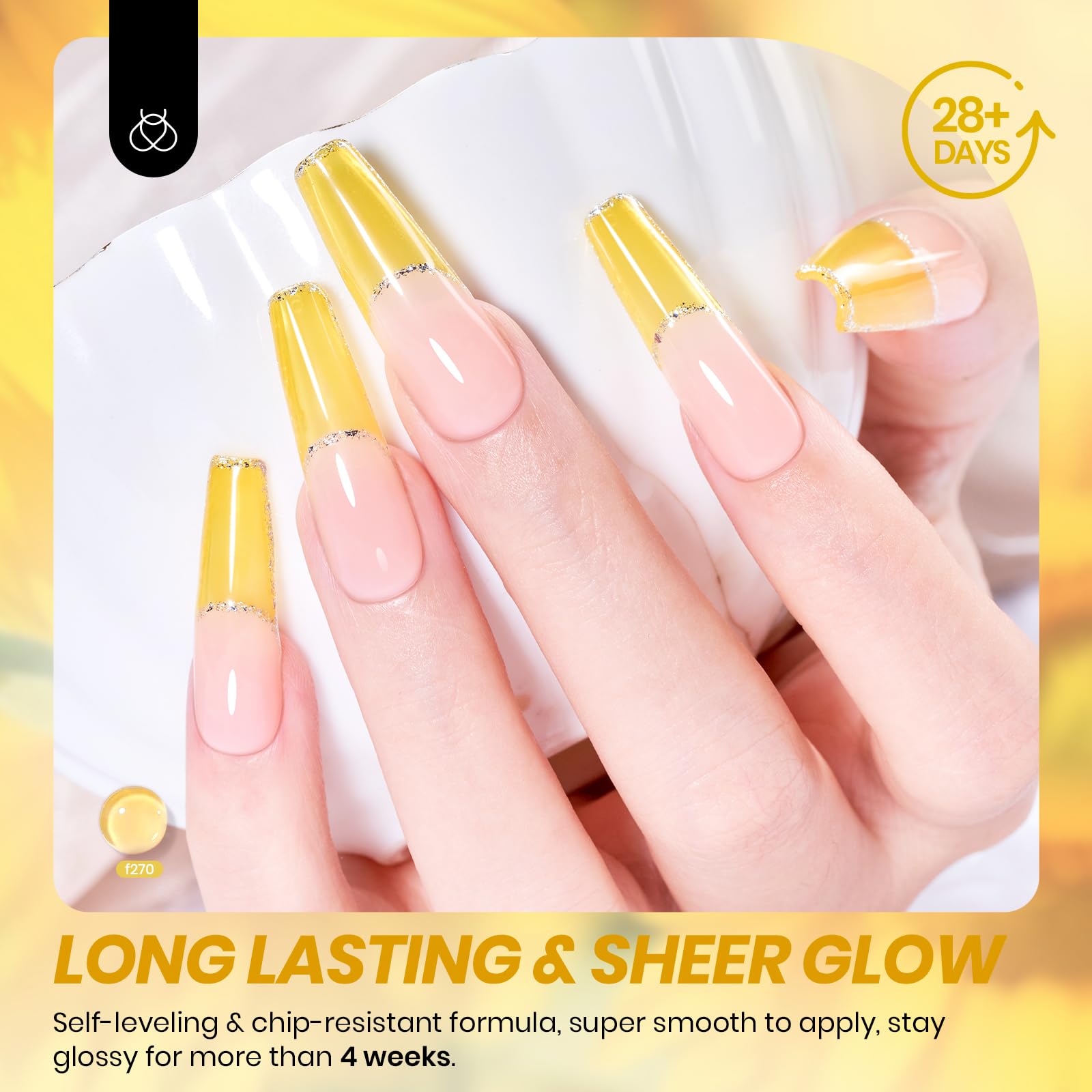 Beetles Yellow Gel Nail Polish delivers long-lasting glossy wear