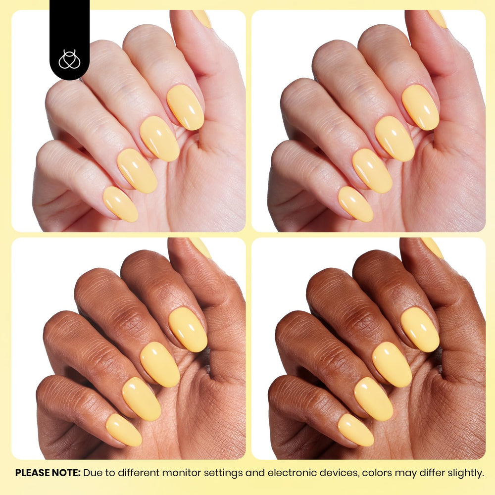 Beetles Butter Time 8ml bottle detail supports compact travel-friendly polish