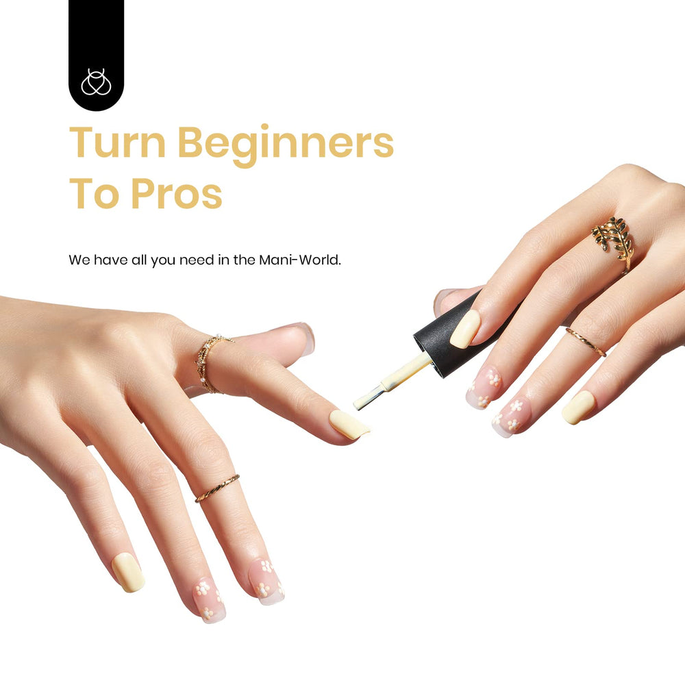 Beetles Yellow Gel Polish Lemon Cheese removal ready by soak-off method