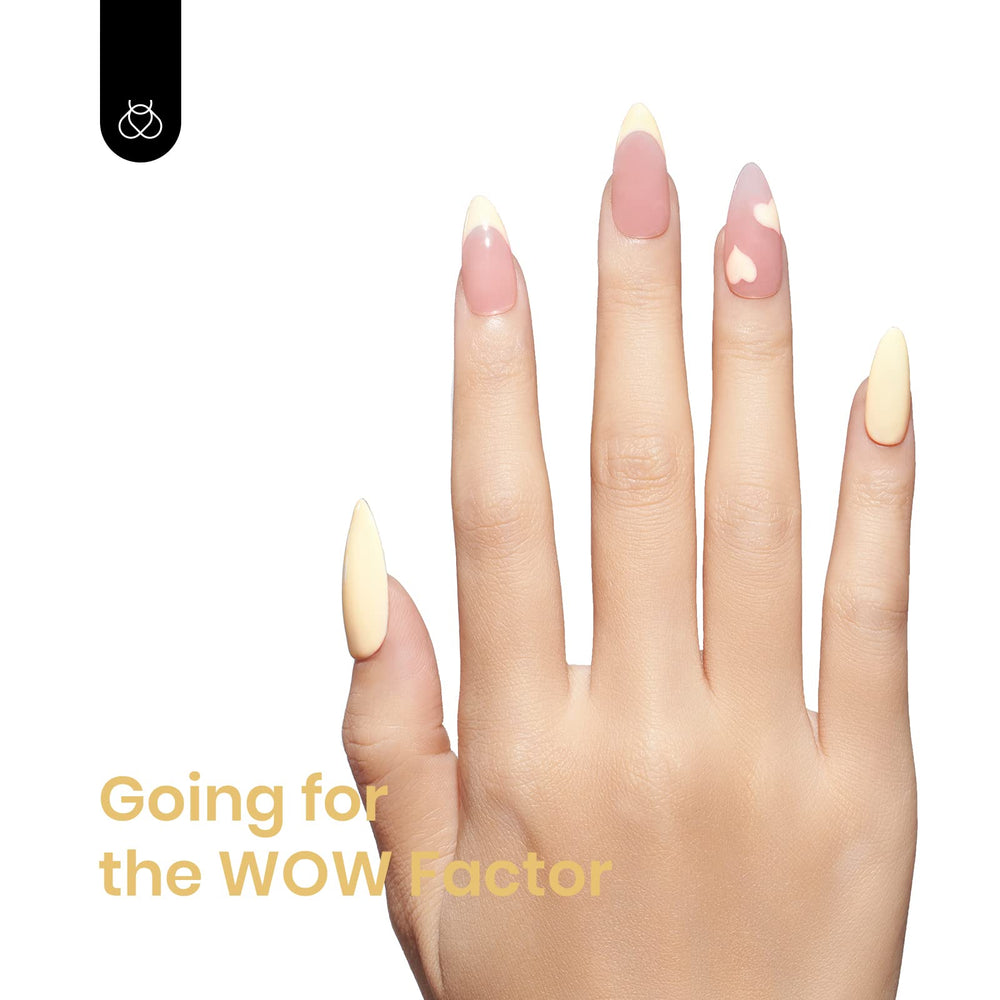 Beetles Yellow Gel Polish Lemon Cheese soft glow for long-lasting shine