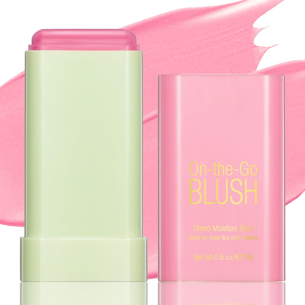 BEFIVECOK Blush Stick application close-up shows creamy texture for natural glow