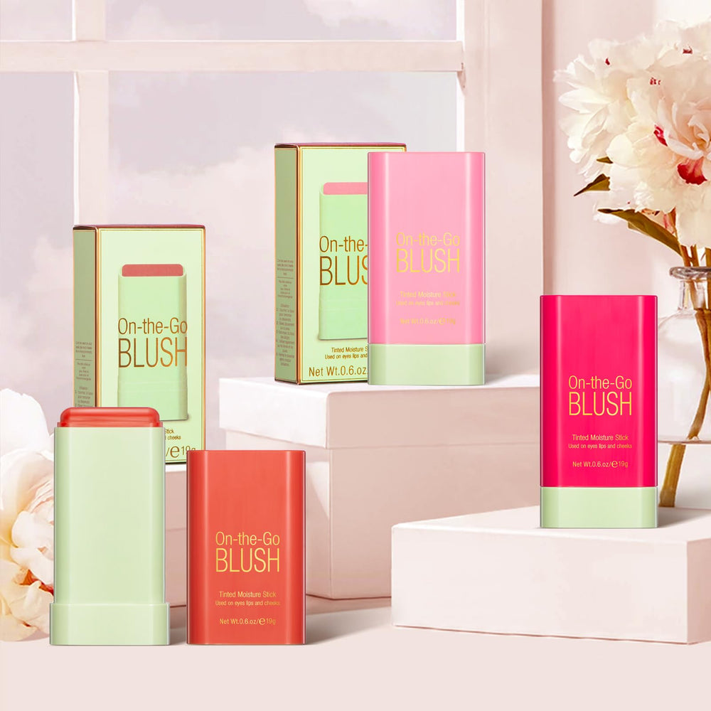 BEFIVECOK Blush Stick versatile for cheeks, lids, and lips