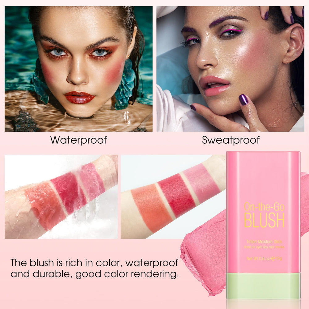 BEFIVECOK Blush Stick waterproof formula withstands daily activities