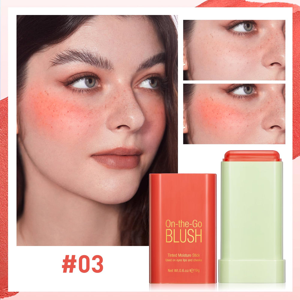BEFIVECOK Blush Stick cream texture swatch shows smooth blendability