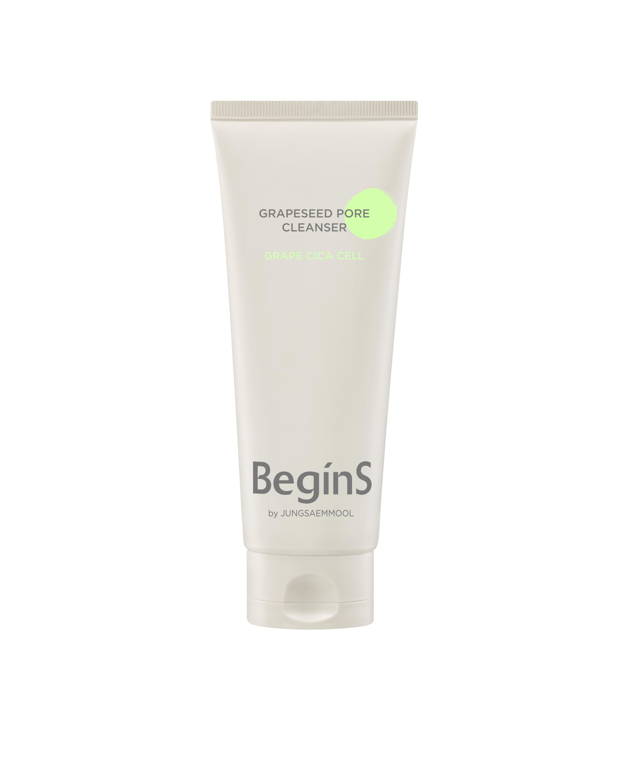 Begins by JUNGSAEMMOOL Grapeseed Pore Cleanser foam for deep cleansing and daily gentle exfoliation