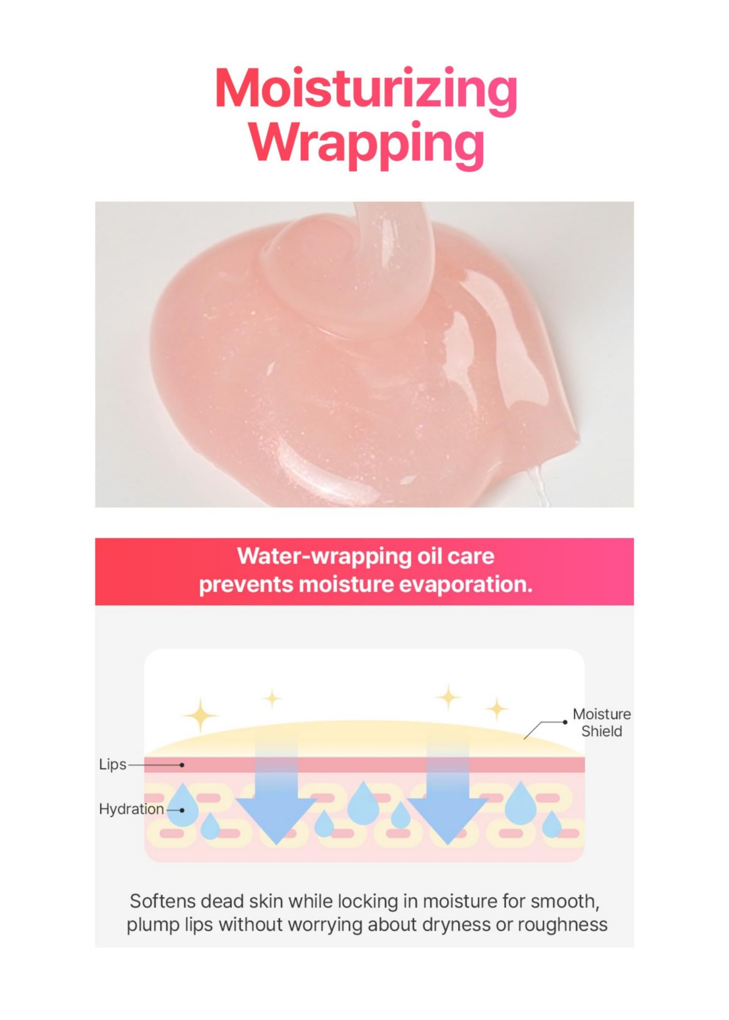 Overnight use of BeginS Lip Oil nourishes and softens lips.