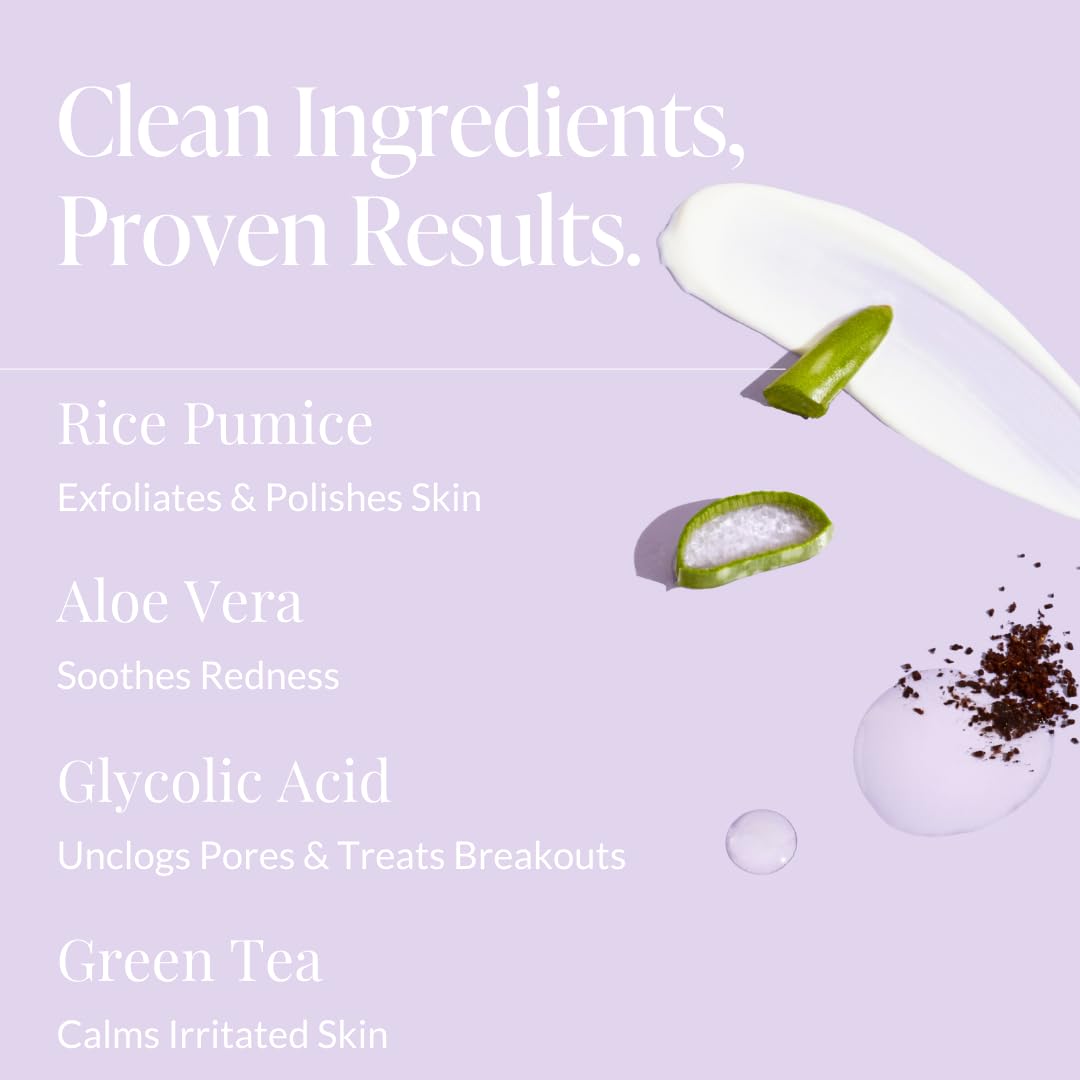 Beia bikini line and underarms exfoliation image showing smoothing