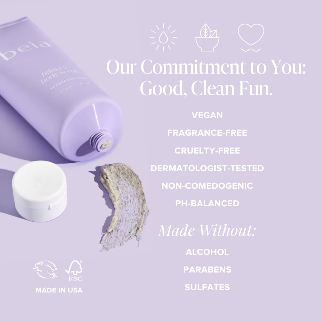 Beia exfoliation action demonstrates skin softening after use