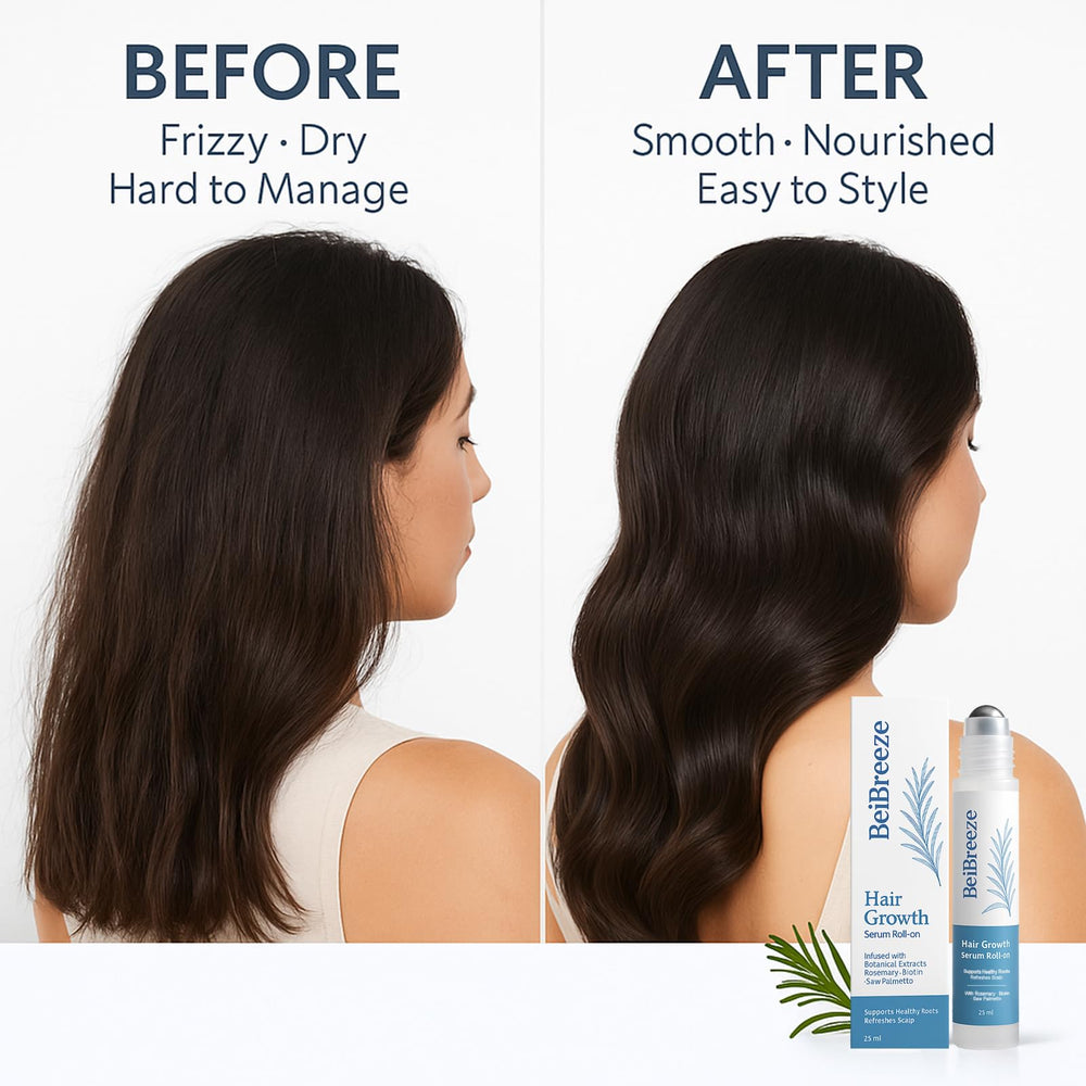 BeiBreeze biotin and saw palmetto ingredients visual for hair support