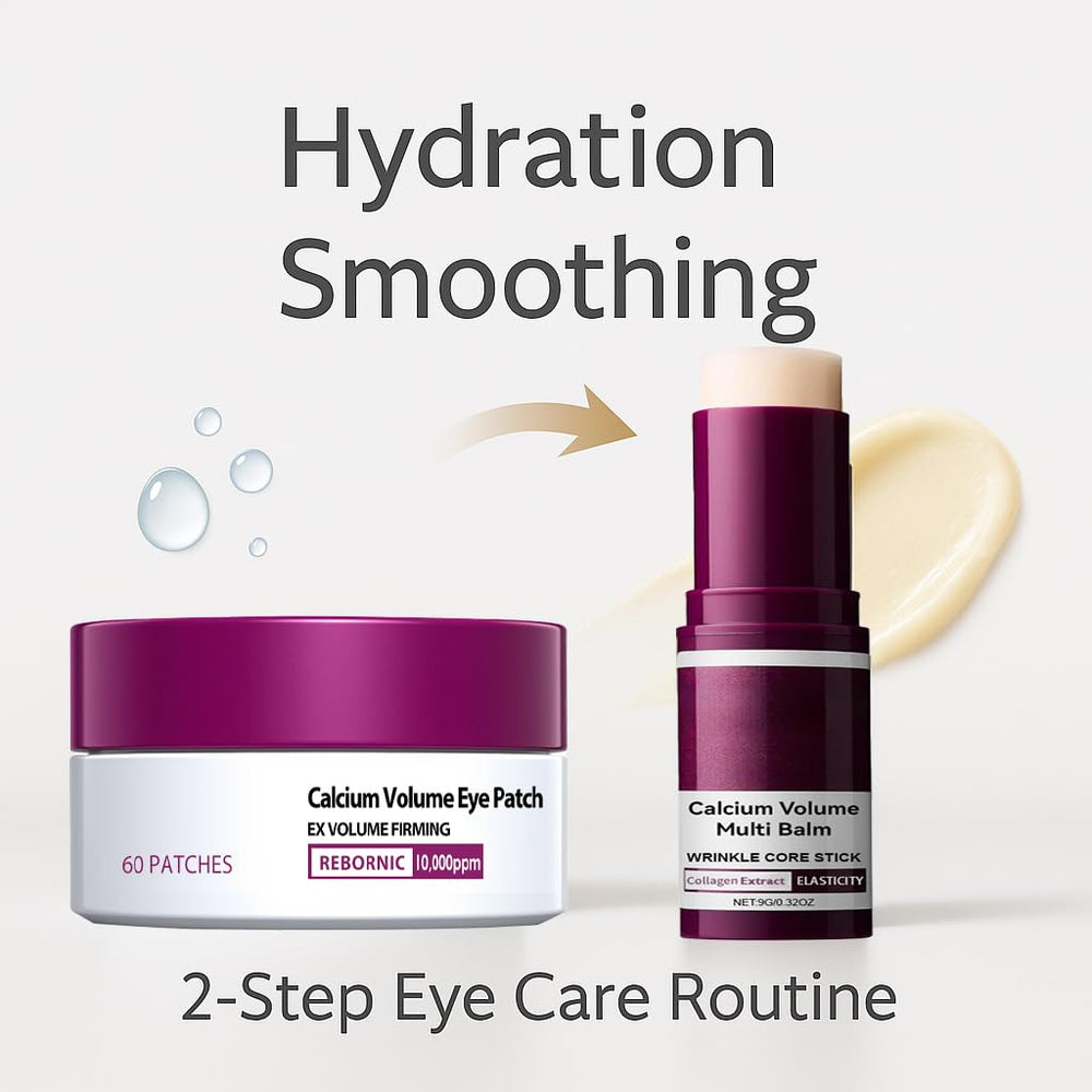 BeiBreeze Eye Care Duo patches applied under the eyes for refreshed appearance.