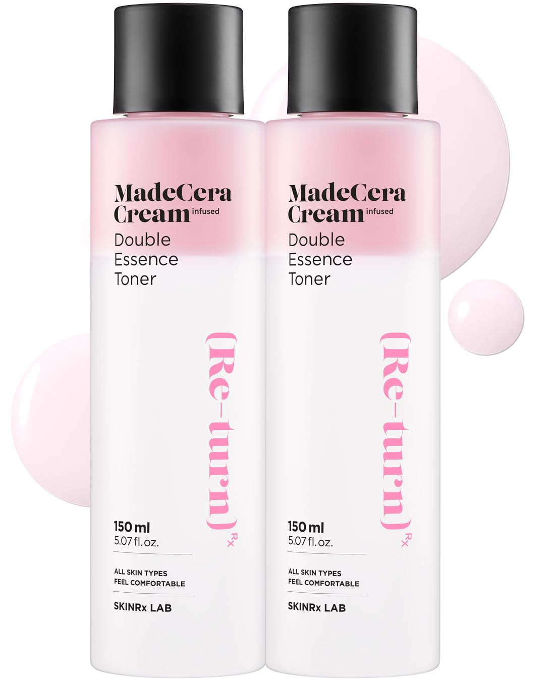 BEISIKS SKINRxLAB MadeCera two-layer toner bottle for hydration.