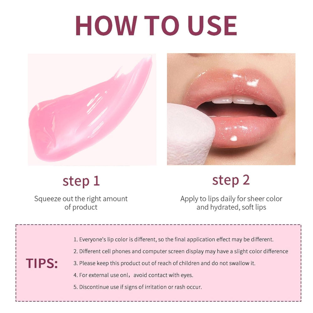 Bekoeen lightweight lip gloss applicator with non-sticky texture