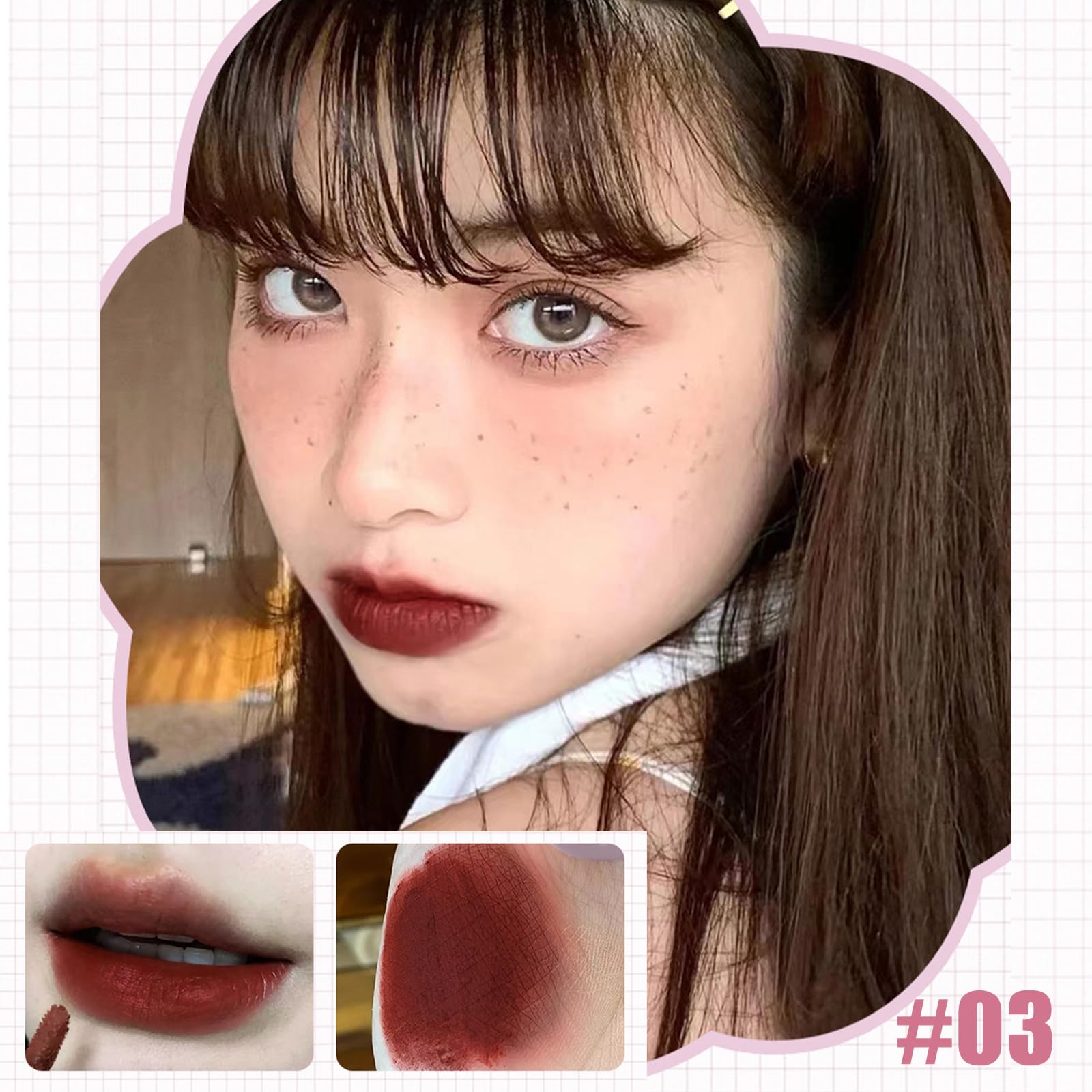 Bekoeen lip stain delivers waterproof, high-pigment color that stays put.