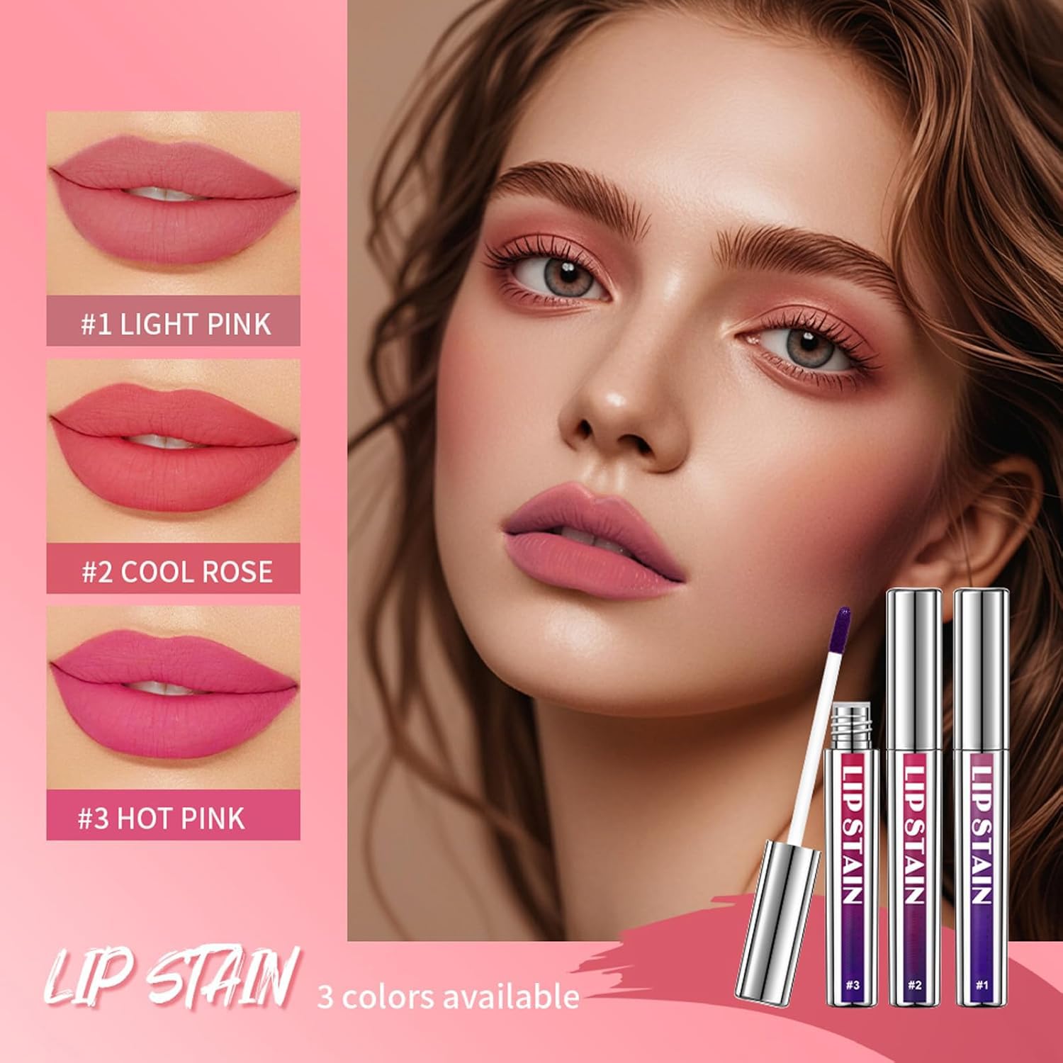 Bekoeen long-lasting waterproof lip stain delivering all-day color.