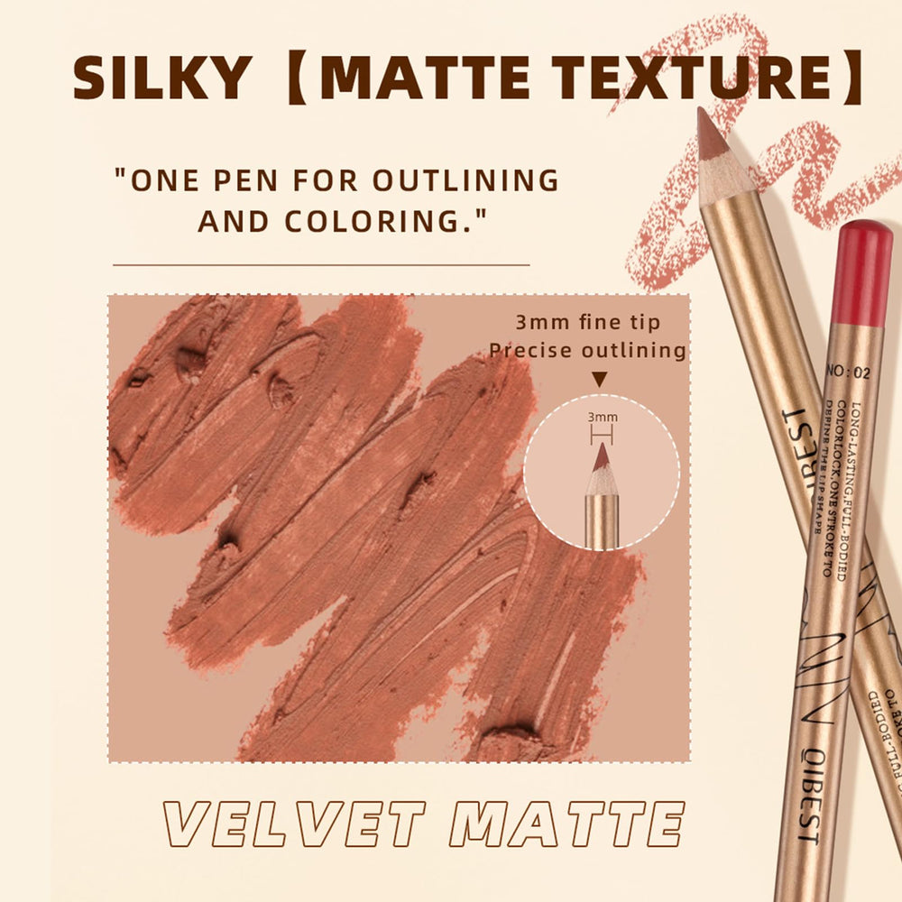 Sharpening the Bekoeen lip liner for precise application.