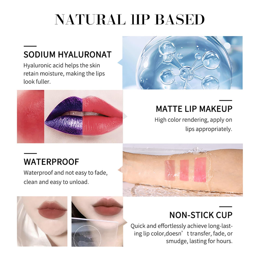Bekoeen lip stain close-up with plant-based pigments.