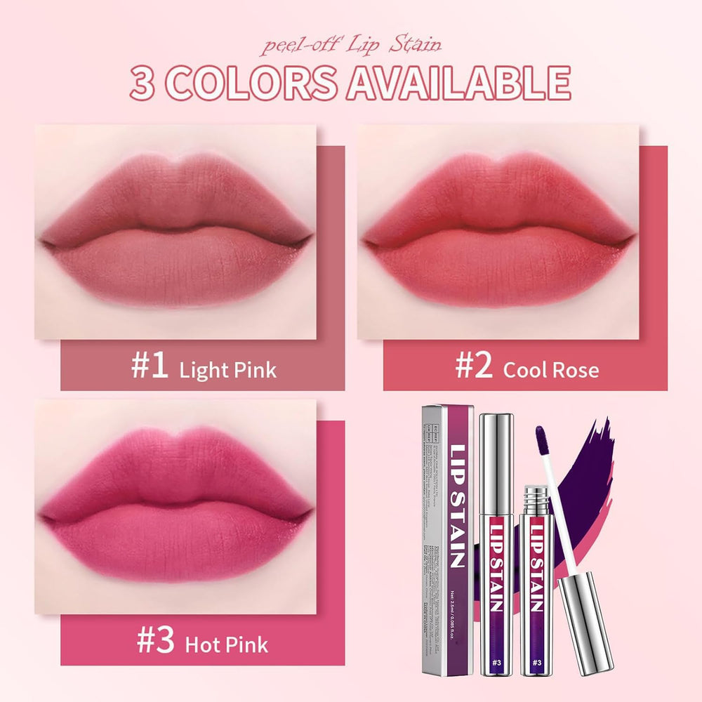 Bekoeen peel-off lip stain tube showcasing quick, mess-free application.