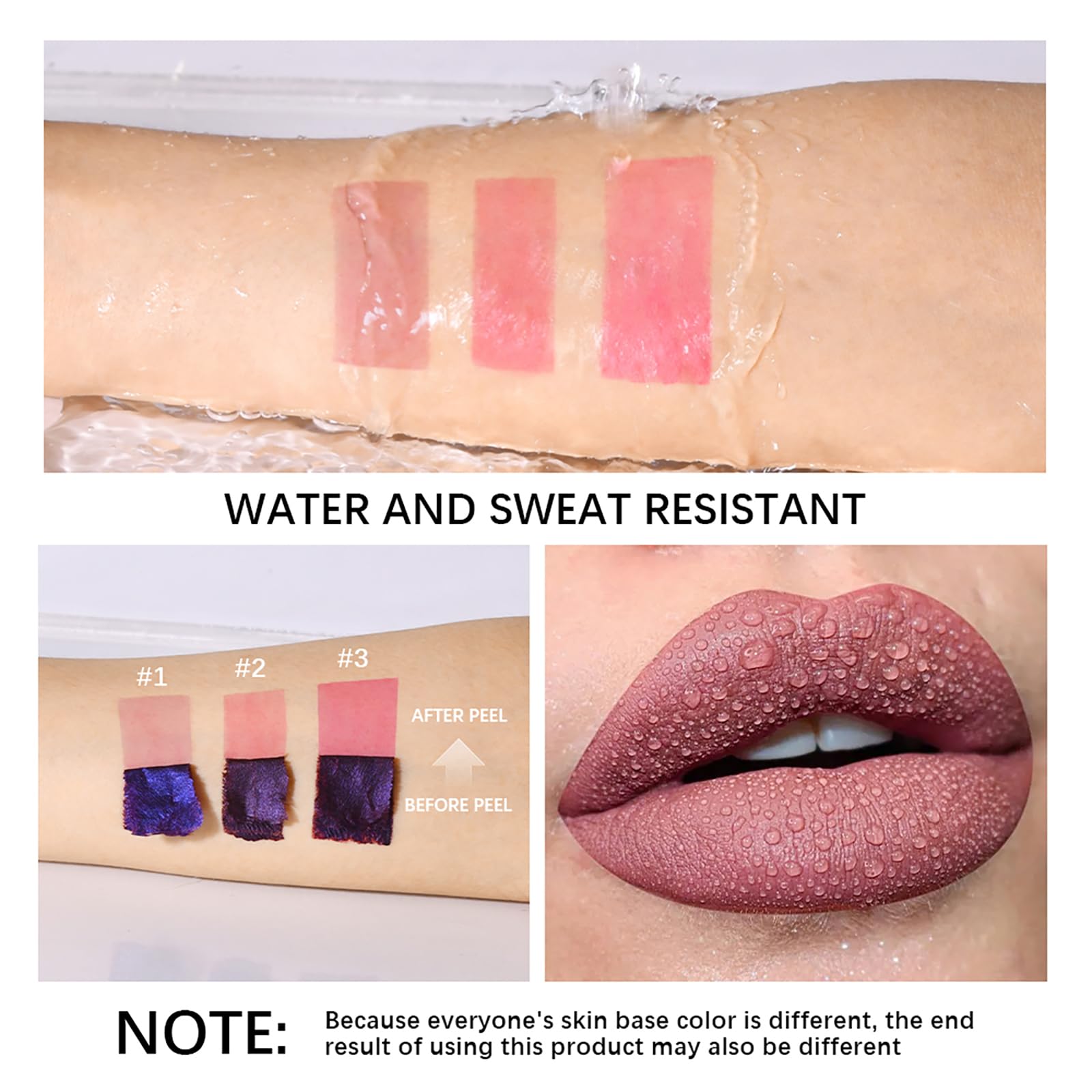Bekoeen lip stain set in portable travel case.