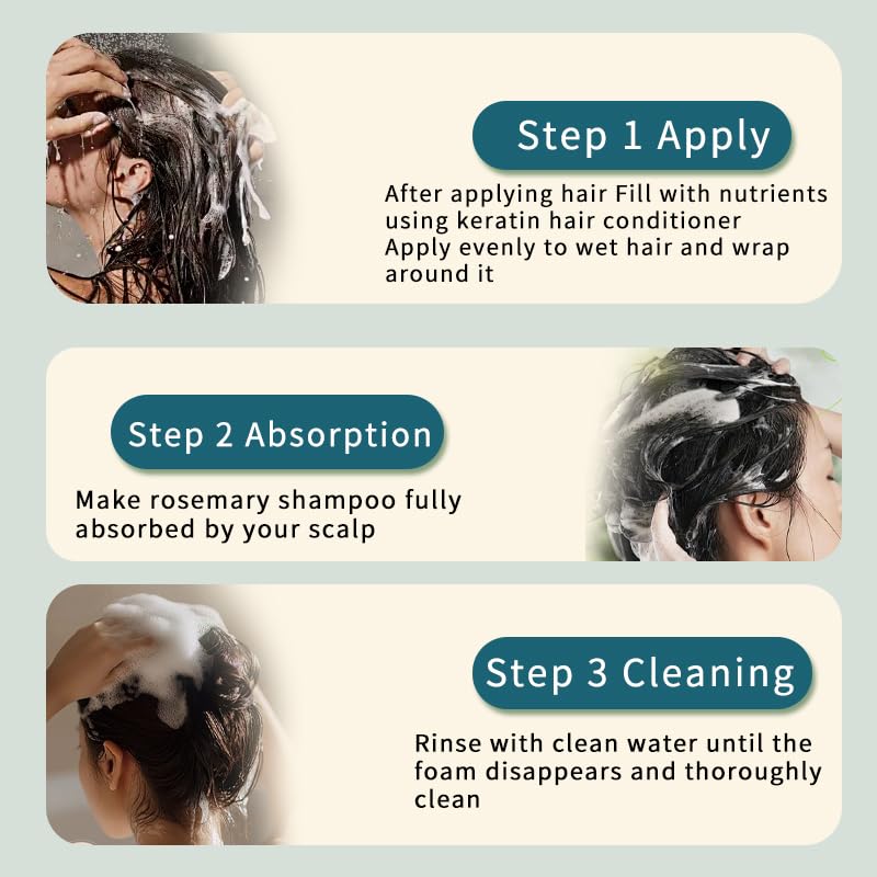 BEKSF Rosemary Shampoo protects color-treated hair with vibrant, lasting shine