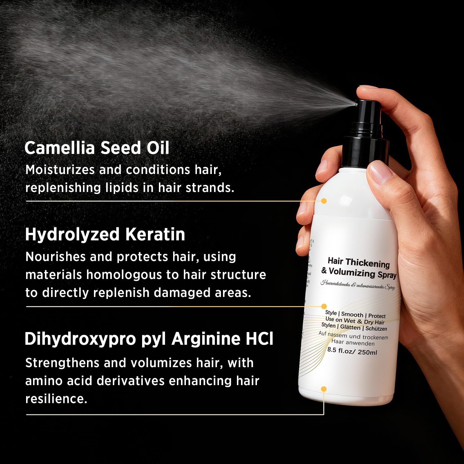 BELEZALIB fluffy volume after application.