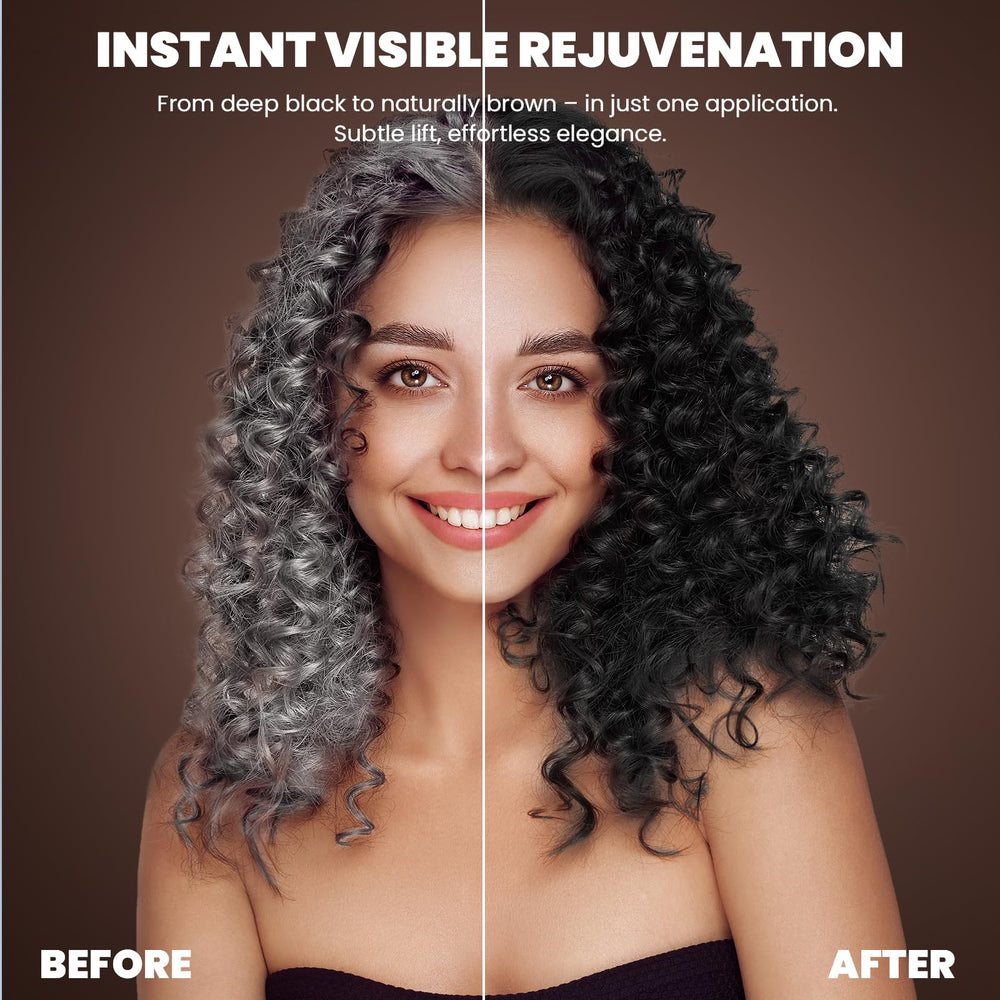 BELEZALIB shampoo-dye combo lather demonstrating its 3-in-1 benefit.
