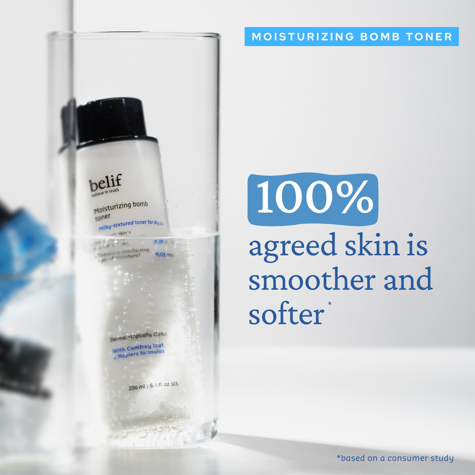 belif 12-day countdown door image emphasizes daily skincare ritual.