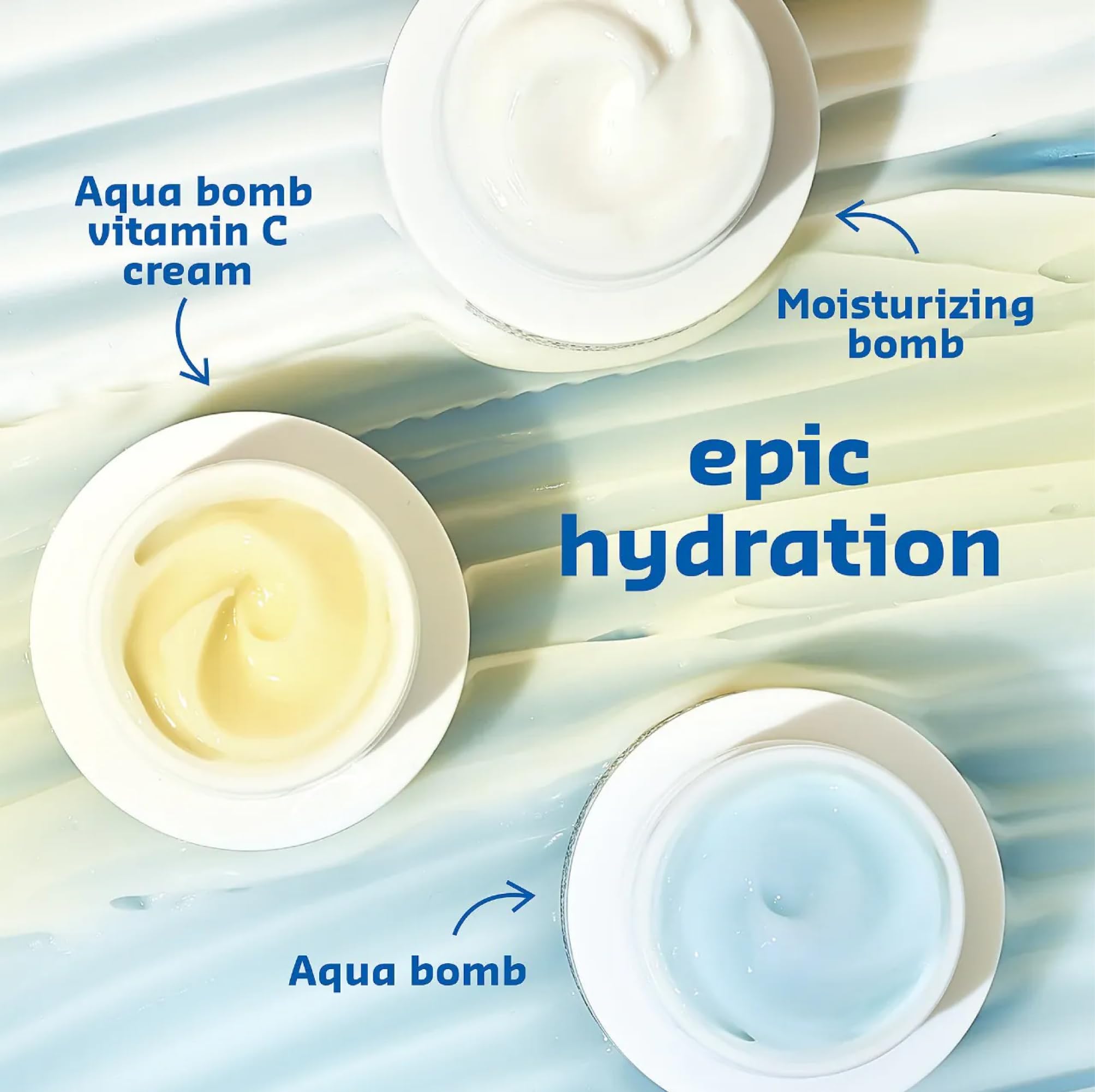 belif Aqua Bomb daily routine shot promoting long-lasting moisture.
