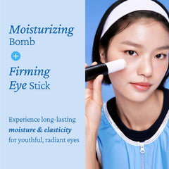 belif Moisturizing Eye Bomb Stick brightens the eye area for a more awake look.