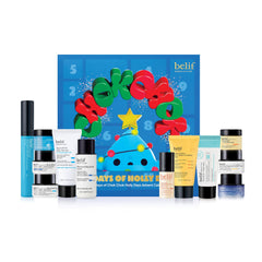 belif holly day calendar cover showcasing festive packaging for gifting.