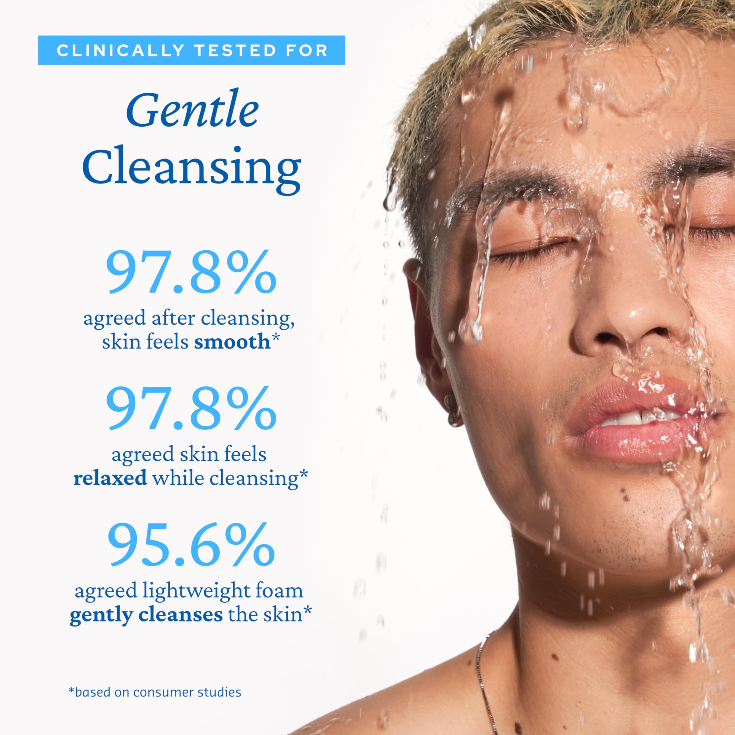 belif Jelly Hydrating Deep Cleanser foamy lather rinsing away dirt