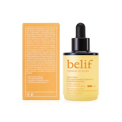 Belif Super Drops flatlay packaging underscores compact design for daily use.