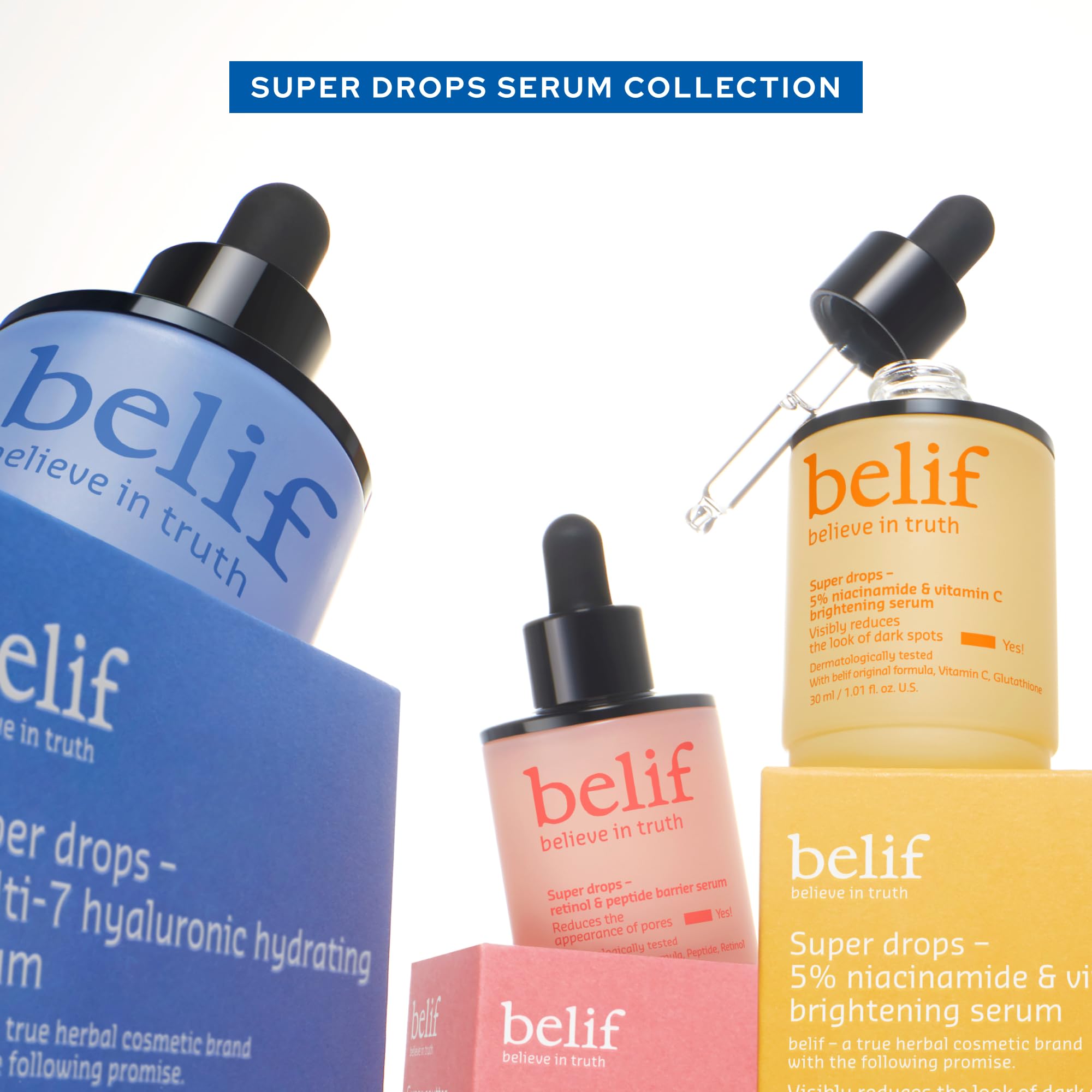 belif discovery kit usage guide page illustrates step-by-step routine