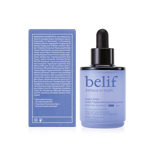 Belif Super Drops packaging and travel-friendly design.