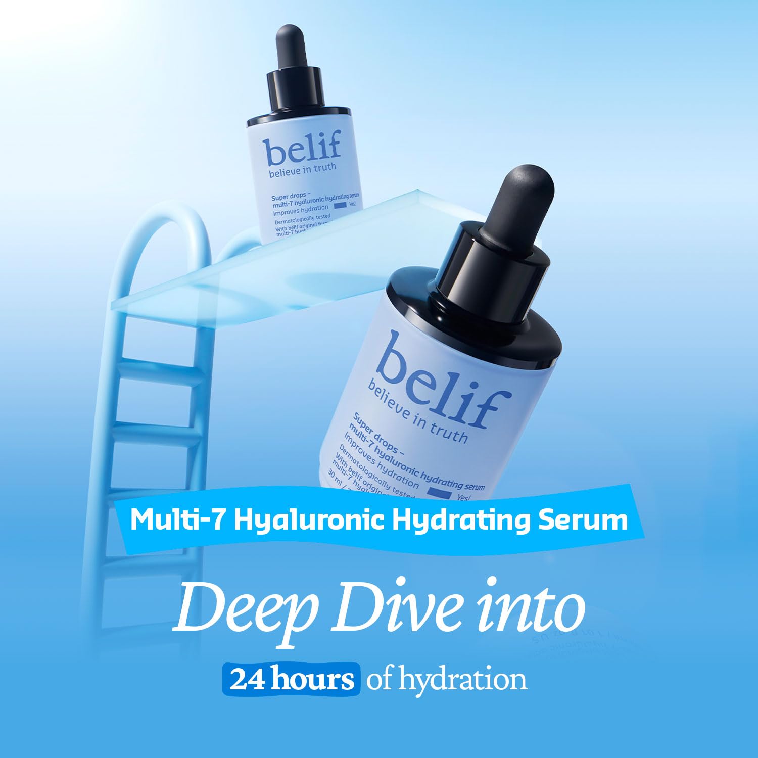 Belif Super Drops panthenol component supporting moisture.