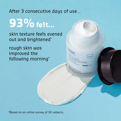 belif Super Knights mask applied on cheek demonstrates soothing cleansing action for clearer skin
