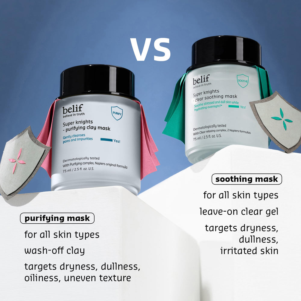 belif Super Knights packaging box shows premium skincare presentation and gift-ready feel