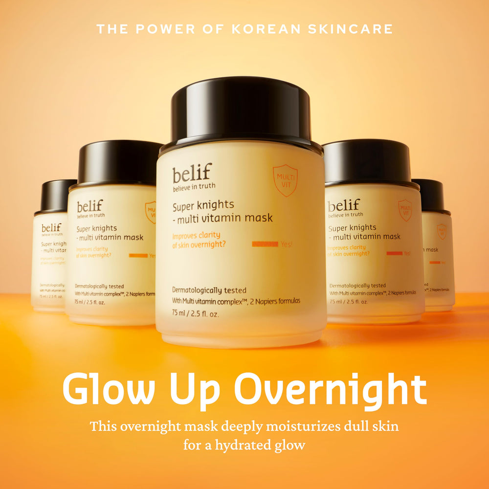 Belif Vitamin C Overnight Butter Mask spread on hand shows cushiony cream melt.