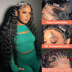 Beliself HD transparent lace front wig delivers seamless hairline and realistic styling.