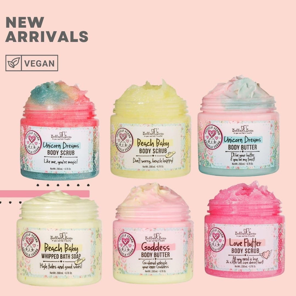 Bella and Bear Goddess Body Butter applied to skin for smooth texture
