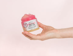 Bella & Bear Goddess Sugar Scrub bath scene demonstrates cleansing and hydration.