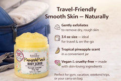 Bella & Bear Pineapple Scrub sugar grains visible for gentle exfoliation