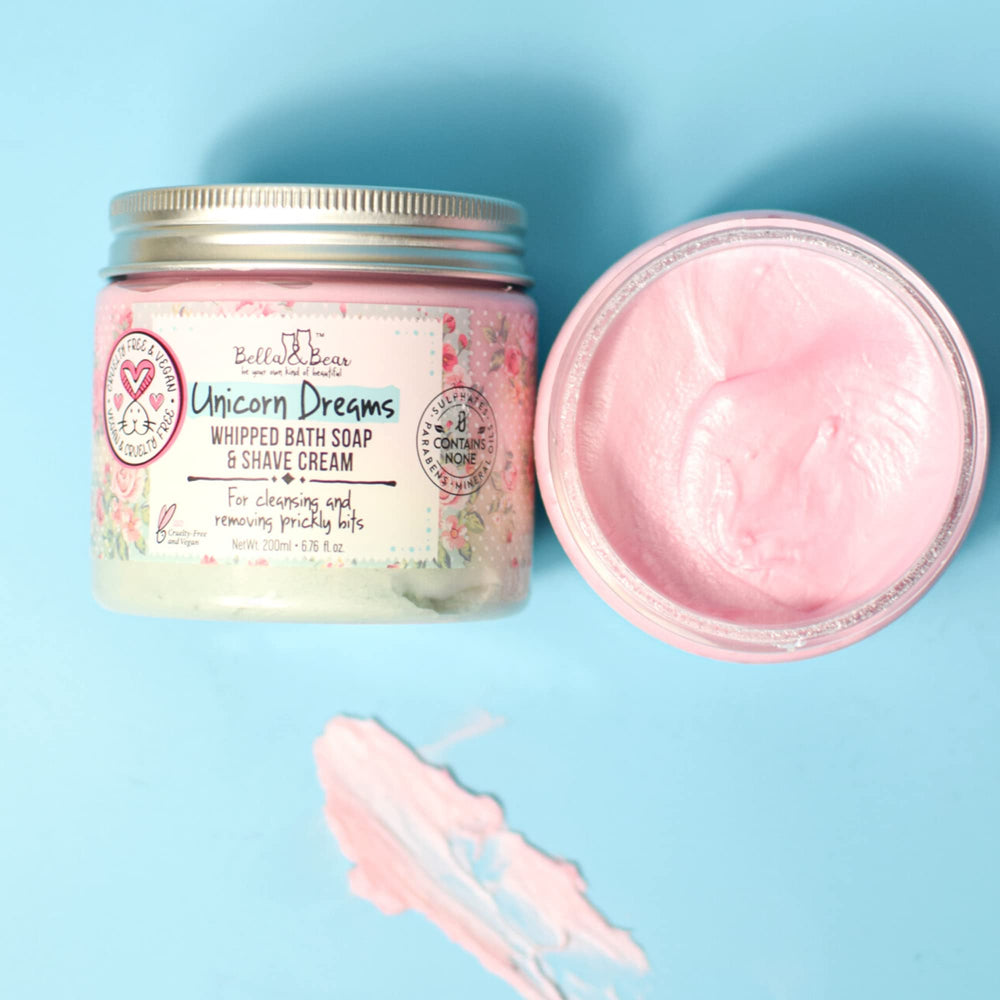 Bella and Bear Unicorn Dreams scent profile suggesting tropical mango and vanilla hints